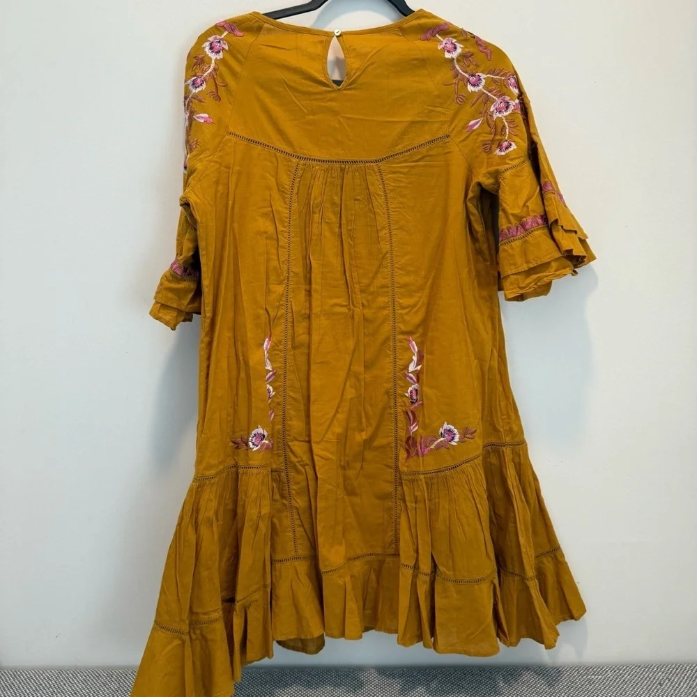 Free People Pavlo Cotton Embroidered Dress size s